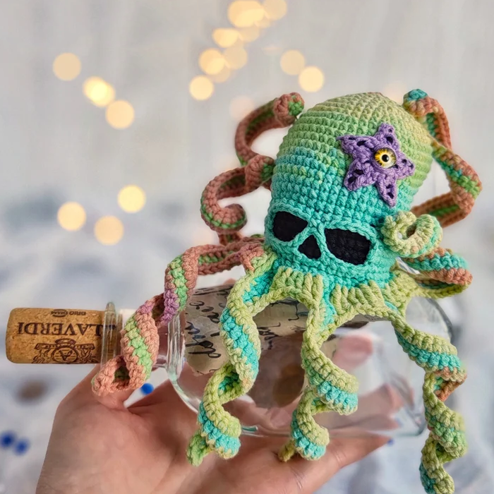 Halloween Creepy Octopus Crochet Toys