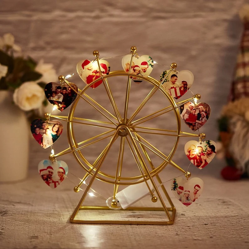 Personalized Photos Ferris Wheel Custom Name Night Light Christmas Valentine's Day Gifts