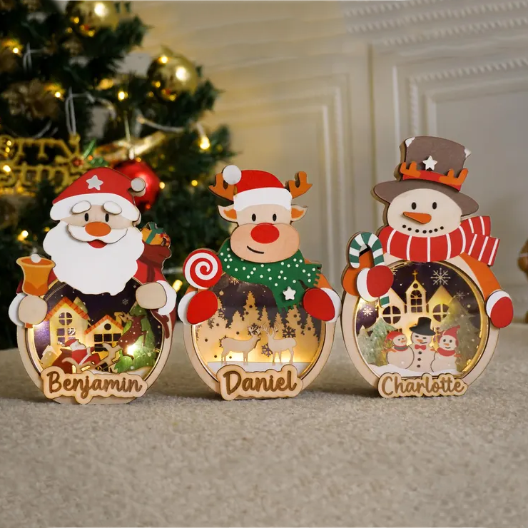 Personalized Christmas Lamp for Kids