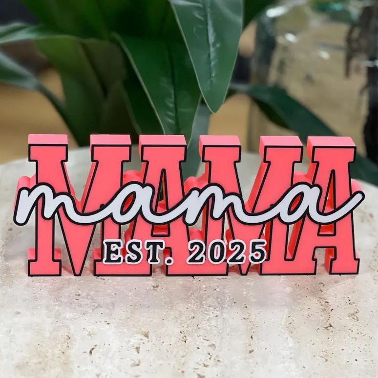 Personalized Mama Name Plate Mother's Day Gift