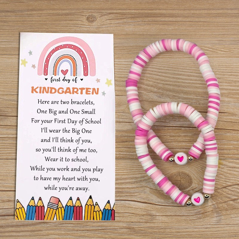 First Day of Kindergarten School Bracelet Matching Bracelets