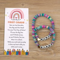 First Day of First Grade School Bracelet Matching Bracelets