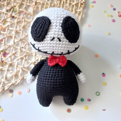 Halloween Skeleton Man Crochet Toys