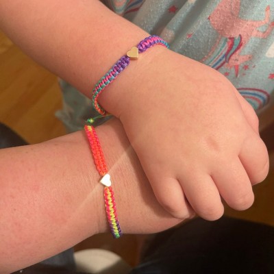 First Day of Pre-K School Bracelet Matching Bracelets Heart Bracelets